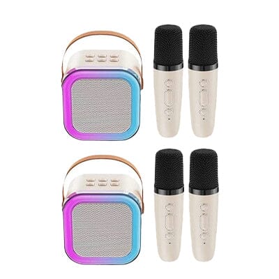 Mini Karaoke Machine With Wireless Microphones