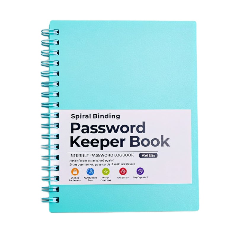 A6 Coil Password Keeper Book