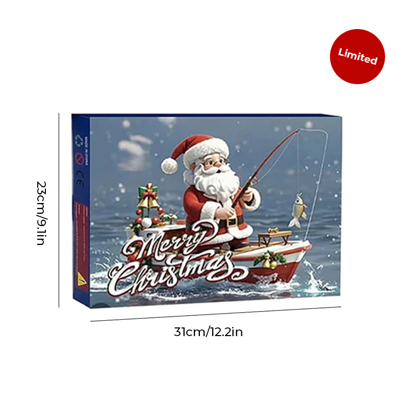 24 Days Christmas Countdown Fish Tackle Set