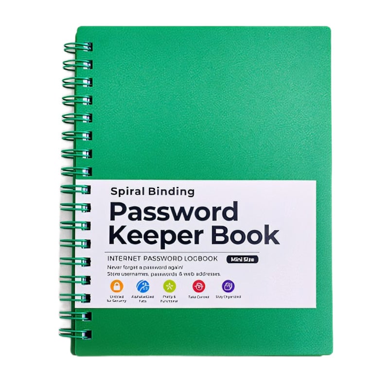 A6 Coil Password Keeper Book