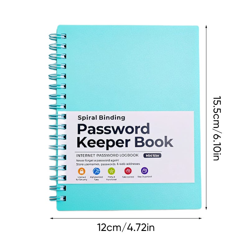 A6 Coil Password Keeper Book