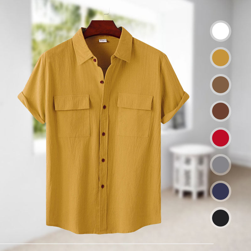 Men's Linen Short Sleeve Shirt