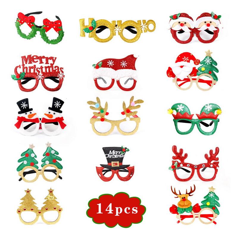 Christmas Glasses Frame (14Pcs)