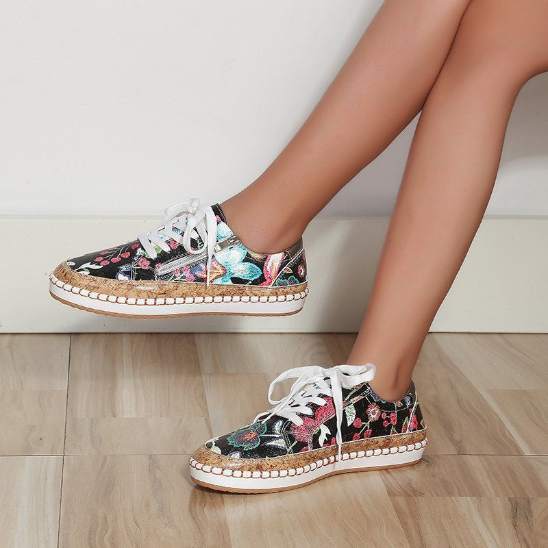 Floral Print Trainers