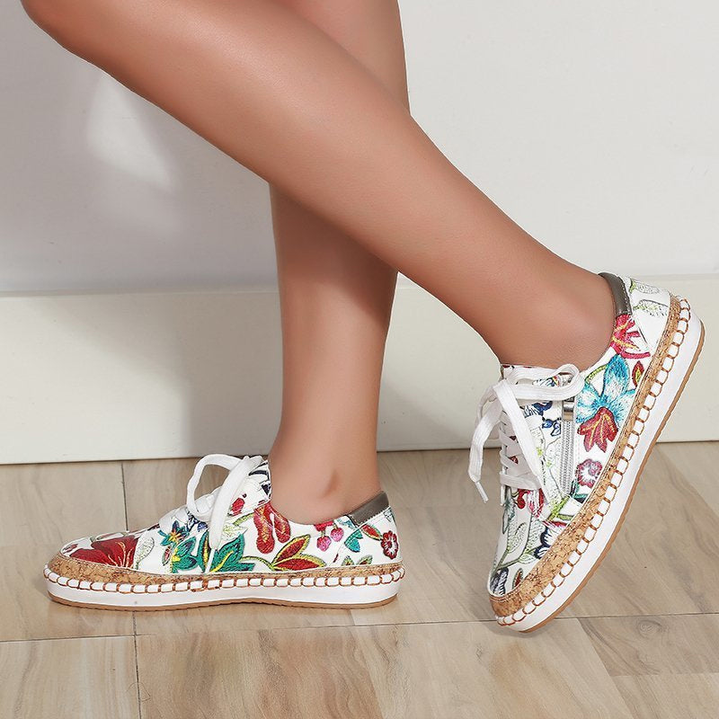 Floral Print Trainers