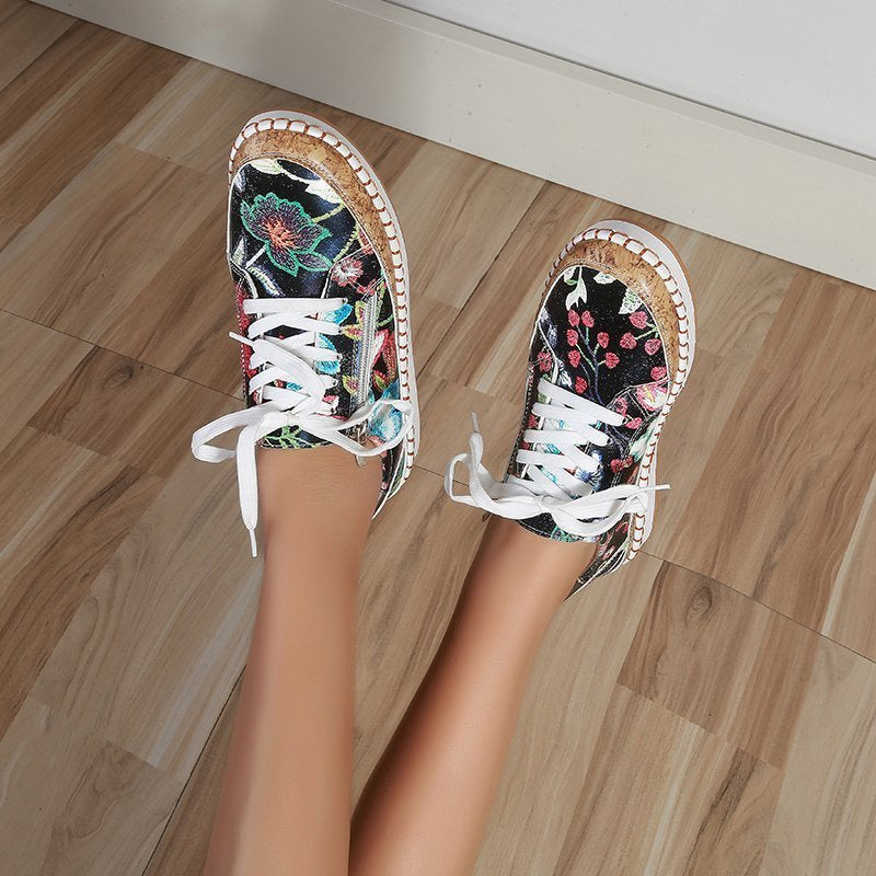 Floral Print Trainers