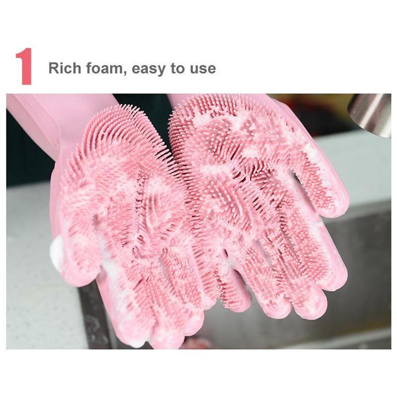 【Buy 2 Free Shipping】Magic Silicone Dish Washing Gloves