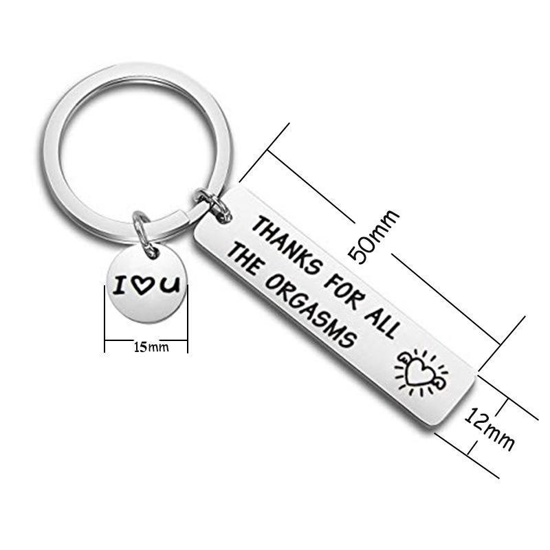 Naughty Keychain/Charm Couple Key Ring