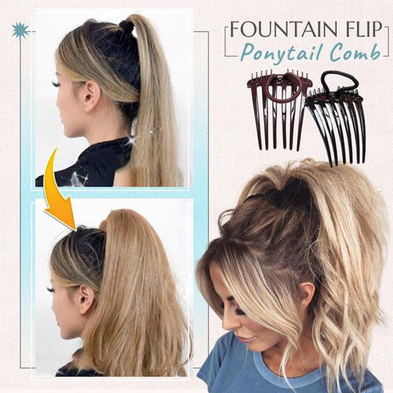 Creative Fountain Flip Ponytail Comb