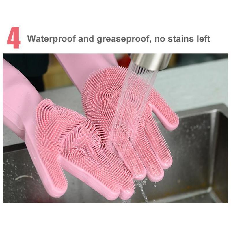 【Buy 2 Free Shipping】Magic Silicone Dish Washing Gloves