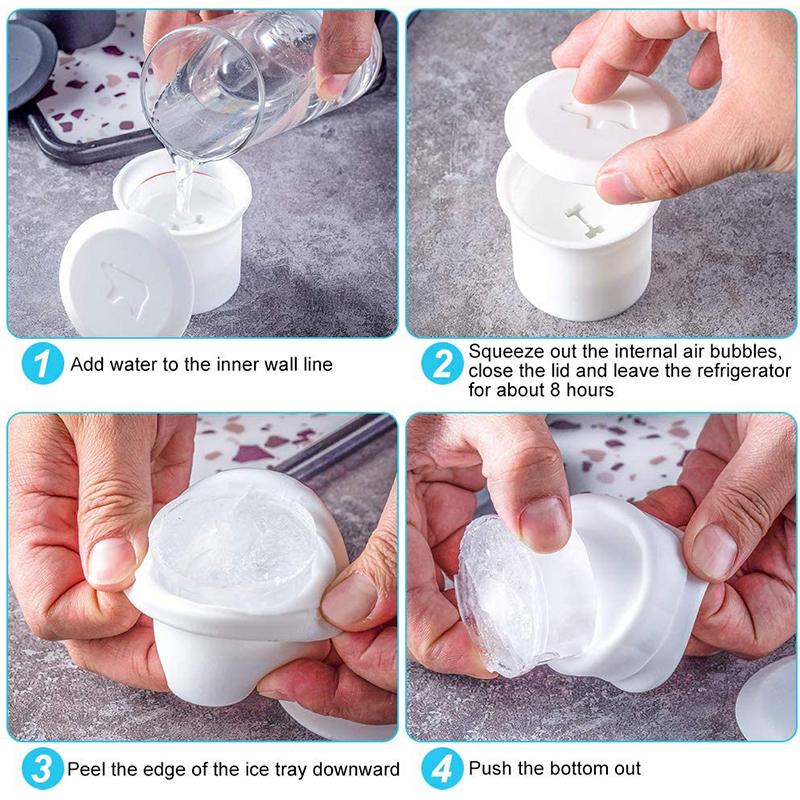 Polar Bear and Penguin Shape Ice Cube Molds