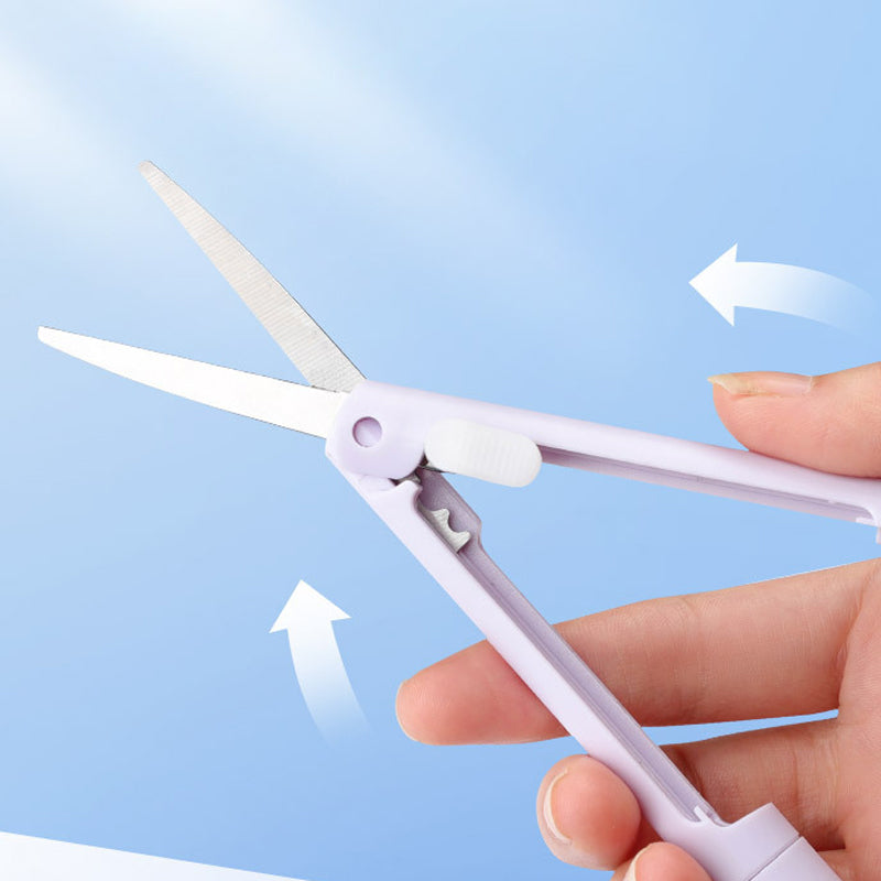 Mini Folding Pen Scissors Graving Knife for Kids