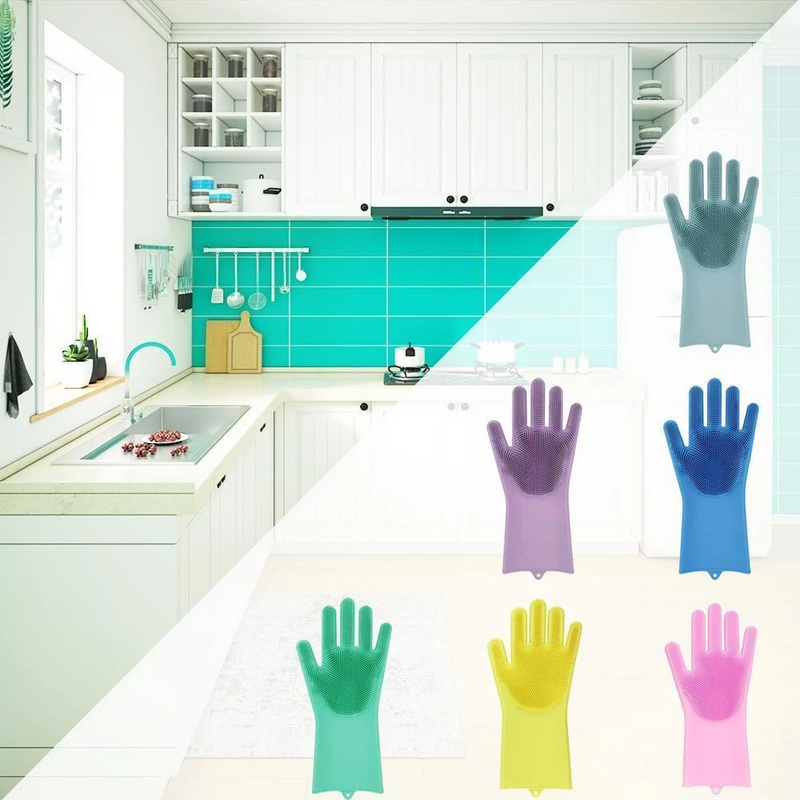 【Buy 2 Free Shipping】Magic Silicone Dish Washing Gloves