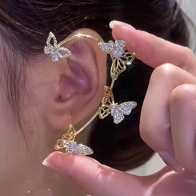 Zircon Butterfly Earrings