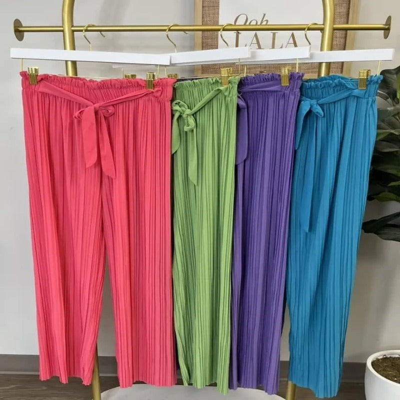 High Waisted Pleated Versatile Pants